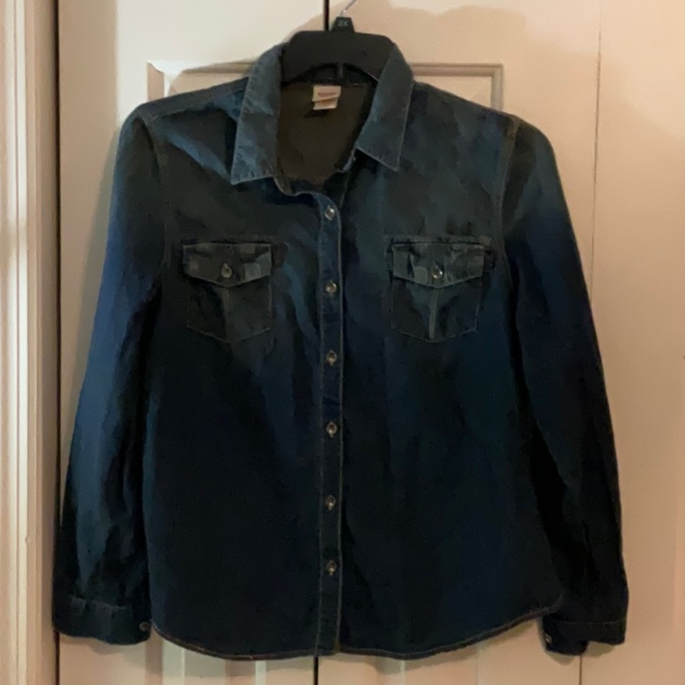 Mossimo Supply Co Denim Button Down Shirt size XL